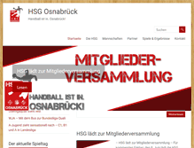 Tablet Screenshot of hsg-osnabrueck.de